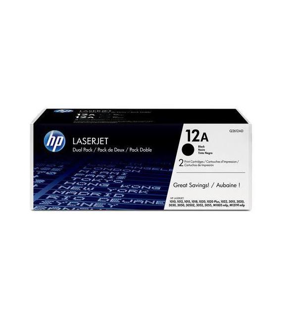 HP 12AD Black Siyah 2.000 Sayfa Çiftli Toner Q2612AF