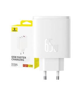 BASEUS P10152301213-00 Cube Pro 2C+U 65W Şarj Cihazı Beyaz