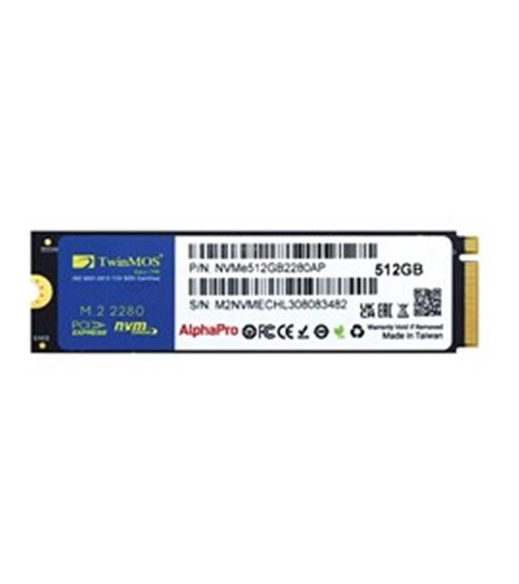 TwinMOS 512GB M.2 PCIe Gen3 NVMe SSD (3600-3250Mb-s) NVME512GB2280AP TLC 3DNAND Ssd_1