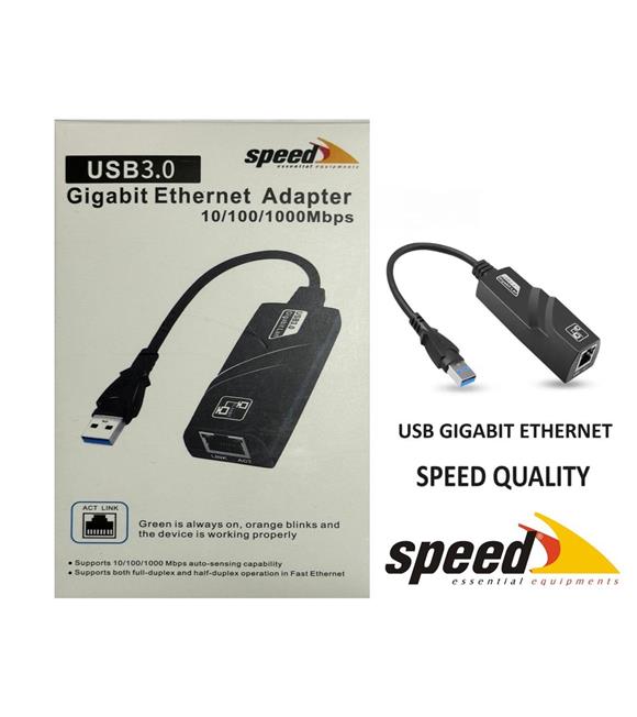 Speed UE050 10-100-1000 USB 2.0-3.0 Gigabit Ethernet Çevirici