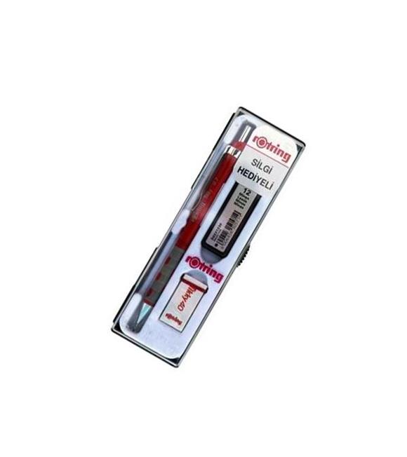 Rotring Okul Seti Versatil+Min Silgi Hediyeli 0.7 MM Kırmızı RO-KK07-07K