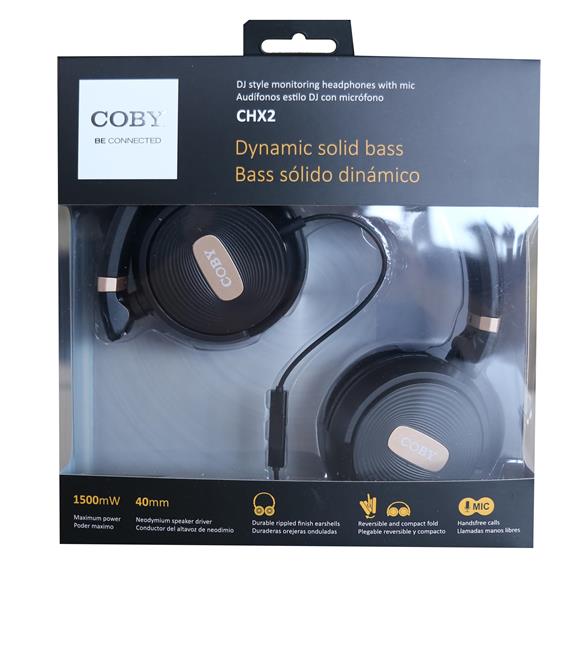 Coby Dynamic Solid Bass Mikrofonlu Kulaklık Siyah (Stereo Jack)