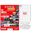 Tanex Laser Etiket 100 YP 48.5x16.9 Laser-Copy-Inkjet TW-2564