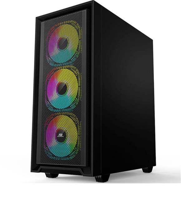 PowerBoost PB-P802AB 650w 80+ Bronze USB 3.0, ATX Mesh, RGB fan Siyah Kasa_1