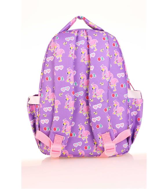 Kaukko Kıds Sırt Çantası (aynalı-taşlı Flamıngo)