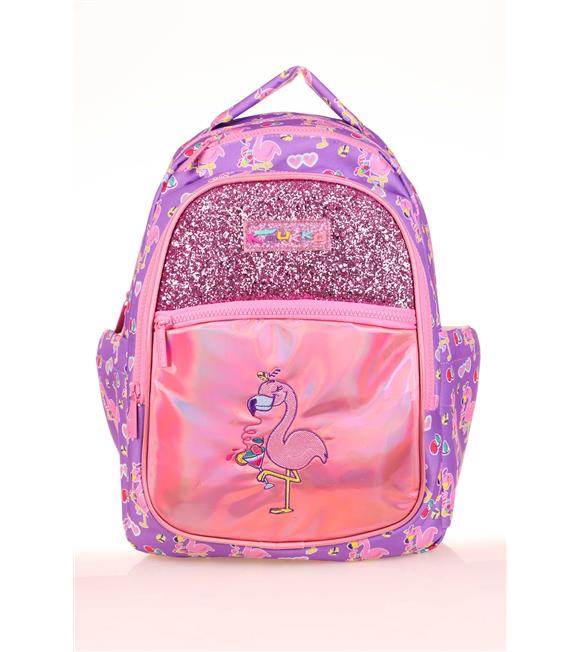 Kaukko Kıds Sırt Çantası (aynalı-taşlı Flamıngo)