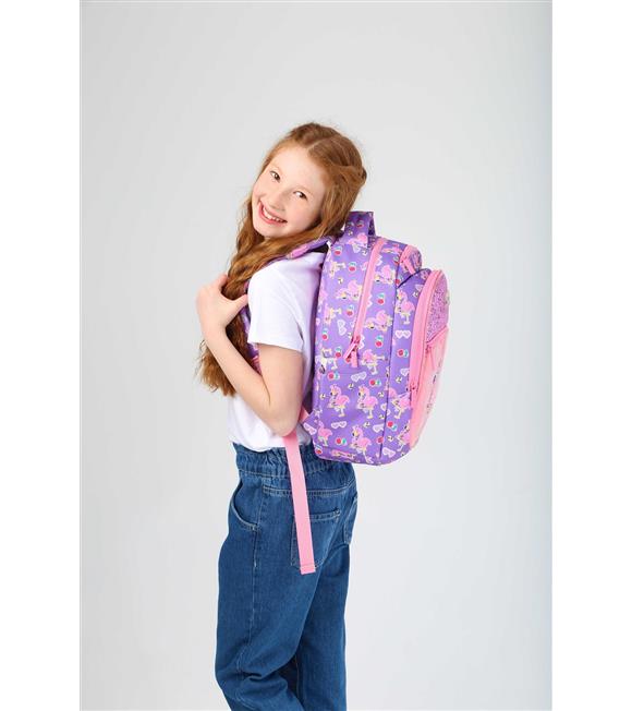 Kaukko Kıds Sırt Çantası (aynalı-taşlı Flamıngo)