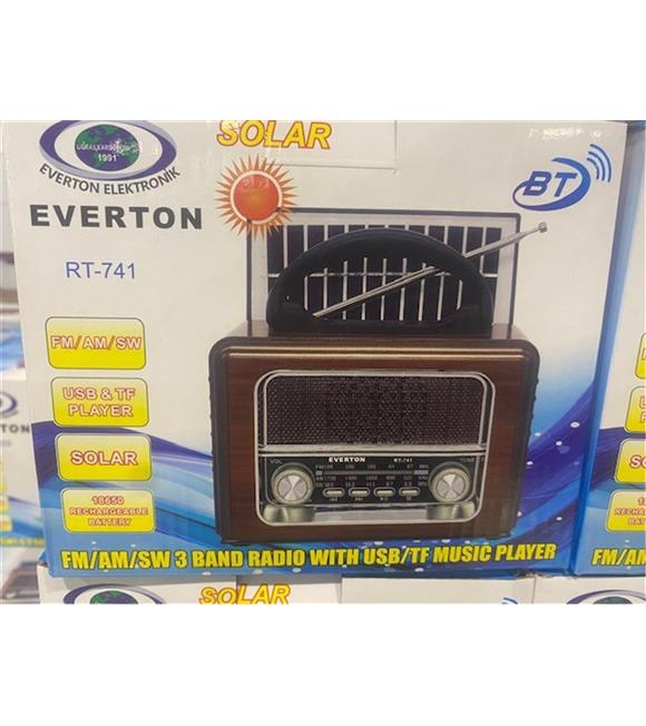 Everton Rt-741 Bluetooth -Fm-Am-Sw-Usb-Tf Card-Aux Nostaljik Radyo