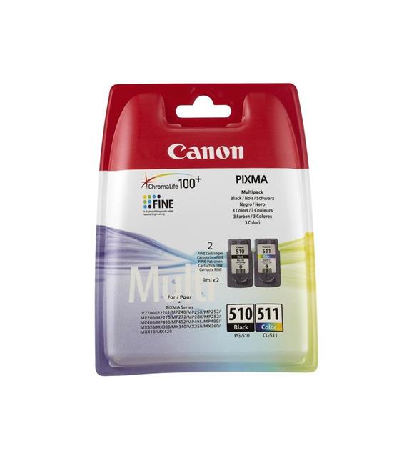 Canon PG-510 CL-511 Photo Value Kağıt Hediyeli 2 li Mürekkep Kartuş