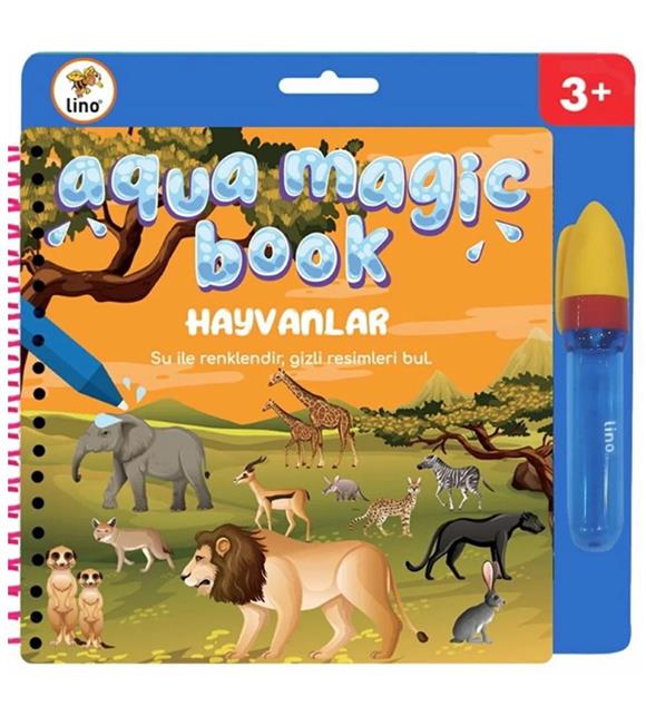 Lino Boyama Kitabı Aqua Magic Book Hayvanlar Sihirli TFL-1008