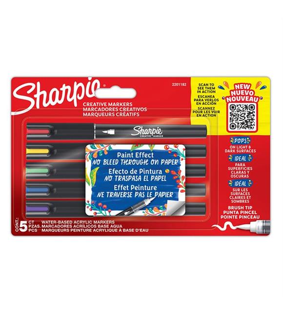 Sharpie Markör Akrilik Fırça Uç 5 Li Bls 2201182