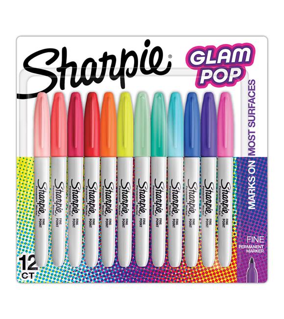 Sharpie Permanent Markör Fine Glam Pop 12 Li Bls