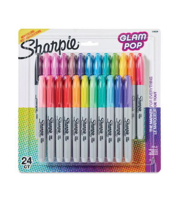 Sharpie Permanent Markör Fine Glam Pop 24 Lü Bls