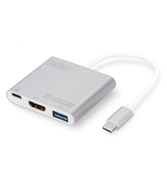 Digitus DA-70838 USB 3.0 (USB Tip C)  -  HDMI Grafik AdaptörüUSB 3.0 HubGiriş: 1 x USB Tip C erkek