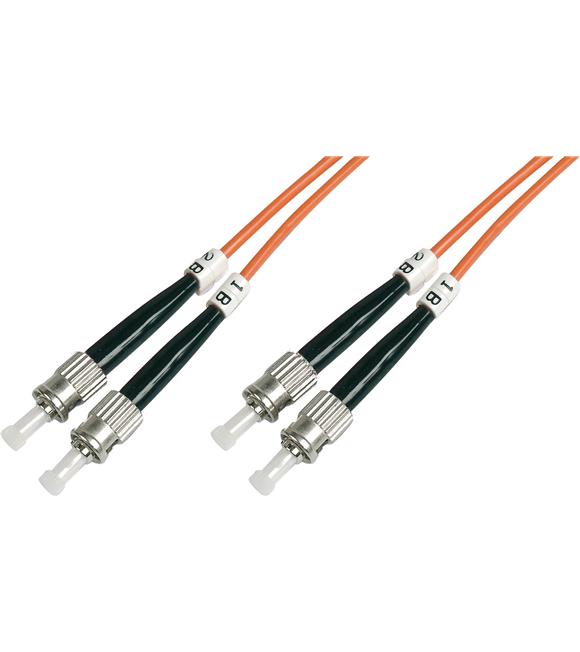 Beek ST-ST Fiber Optik Patch Kablo, Multimode OM 2 50-125 Duplex, 3.0mm, LSZH, 1 metre