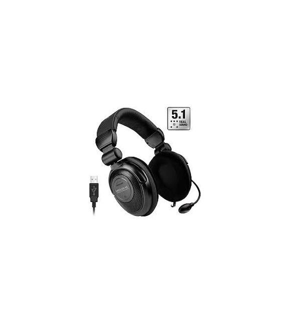Goldmaster Hp-51 Mikrofonlu Kulaküstü Siyah Titreşimli Kulaklık 5.1 Destekli