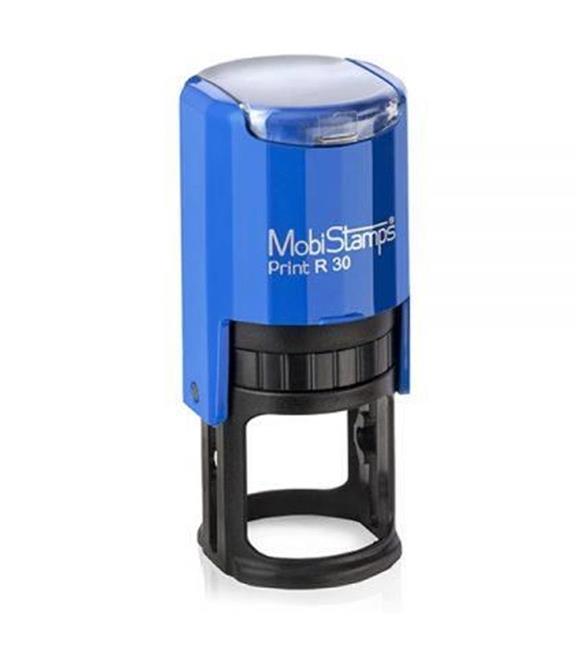 Mobi Stamps Yuvarlak Kaşe Printer Otomatik 30 MM Kırmızı-Mavi-Siyah R30