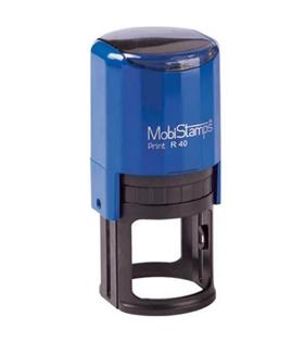 Mobi Stamps Yuvarlak Kaşe Printer Otomatik 40 MM Kırmızı-Mavi-Siyah R40