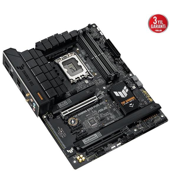 Asus TUF Gaming B760 Plus WIFI D5 Intel 760 Soket 1700 DDR5 7200(OC)MHz ATX Gaming (Oyuncu) Anakart
