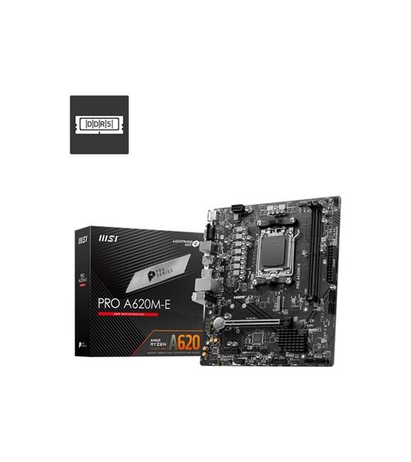 Msı Pro A620M-E Ddr5 6800Mhz Matx Am5 ( Amd Am5 7000 Serisi İşlemci Uyumlu) Anakart