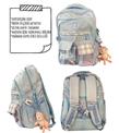 Color Bags 7 Bölmeli Sırt Destekli Su Geçirmez Aksesuarlı Okul Çantası B34 Asorti