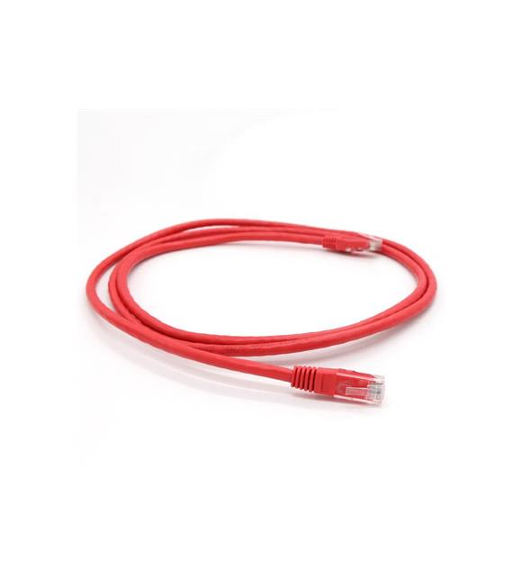 Vcom NP611B-R-2.0 Cat6 2.0MT Kırmızı Utp Patch Kablo_1