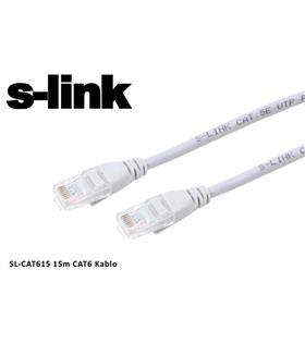 S-link sl-cat615 Cat6 15mt Gri Utp Patch Kablo