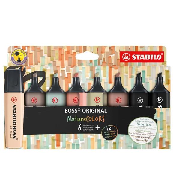 Stabilo Fosforlu Kalem Boss Naturecolors 8