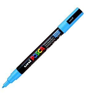 Uni-Ball Posca 0.9-1.3 Su Bazlı Poster Markörü Gök Mavi PC-3M