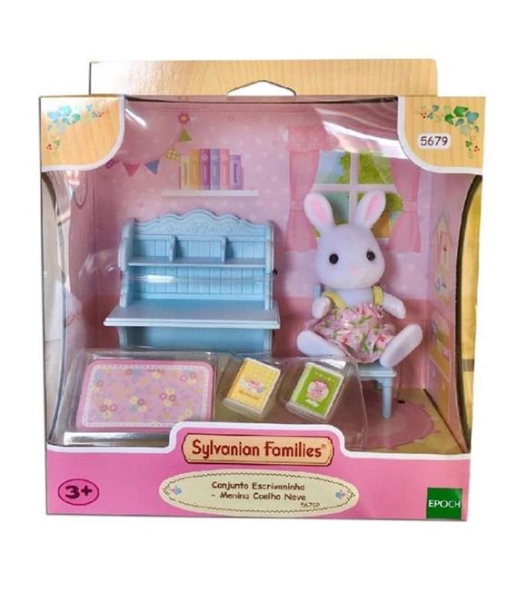 Adore Oyuncak Sylvanian families Kar Tavşan Kız Ve Çalışma Masası ESE5679