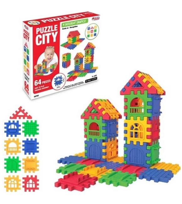 Dede Oyuncak Puzzle City 64 Parça