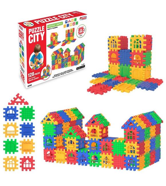 Dede Oyuncak Puzzle City 128 Parça