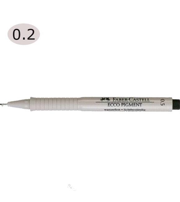 Faber-Castell Çizim Kalemi Ecco Pigment 0.2 MM Siyah 16 62 99