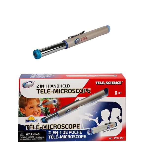 Sunman Oyuncak Bilim Kalem Tipi Tele-Mikroskop Set 2 In 1 Portatif 23121