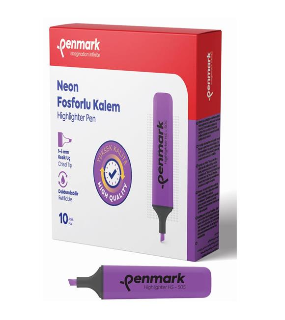 Penmark Fosforlu Kalem Neon Lila HS-505 05