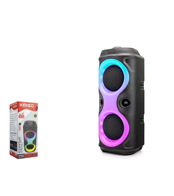 Kımıso QS3628 Bluetooth Speaker RGB (BT, USB, FM, MIC girişi, TWS, düğmeli,)