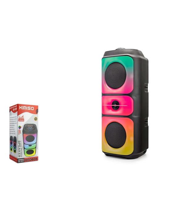 Kımıso QS3629 Bluetooth Speaker RGB (BT, USB, FM, MIC girişi, TWS, düğmeli,)