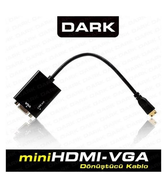 Dark DK-HD-AHDMINIXVGA Mini Hdmı - Vga Ve Ses Aktif Kablosu