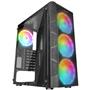 Everest CREST V1 Mesh Temperli Camlı 4x12cm Auto RGB Fan ATX Mid-T Gaming Oyuncu Kasası