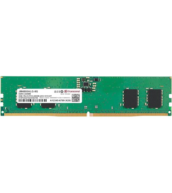 Transcend 8GB(1x8GB) 4800Mhz UDIMM DDR5 CL40 Pc Ram (JM4800ALG-8G)