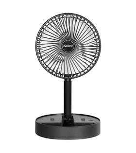 Everest EFN-605 Masaüstü Şarj Edilebilir Siyah 800mAh Usb Fan