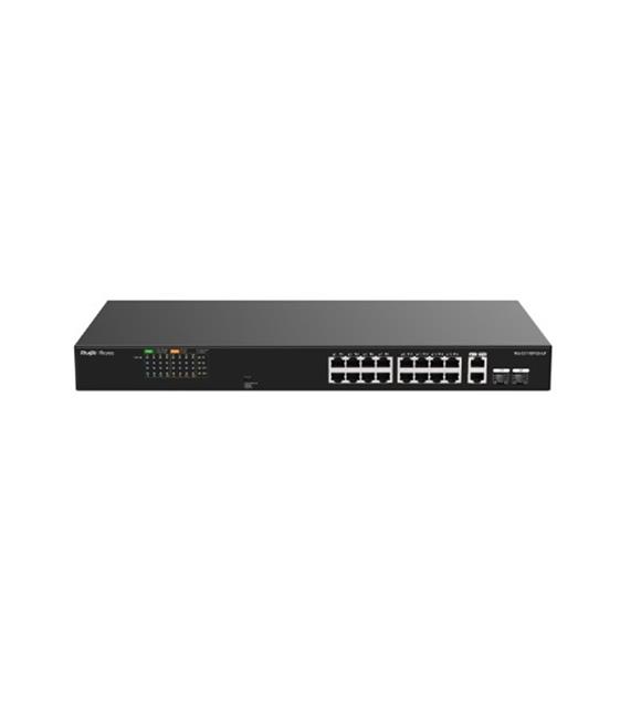 Ruijie-Reyee RG-ES118FGS-LP 16 Port POE+ 2 Port 10-100-1000 Mbps + 2 Port SFP 120W