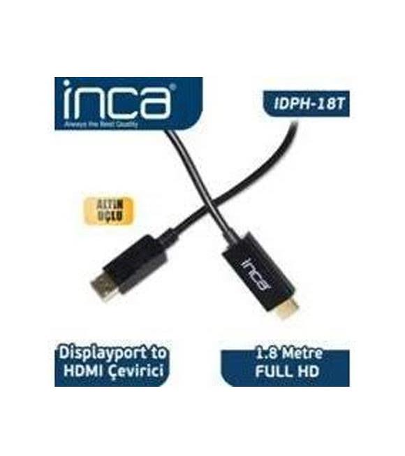 Inca IDPH-18T Displayport To Hdmı Kablo 1.8mt