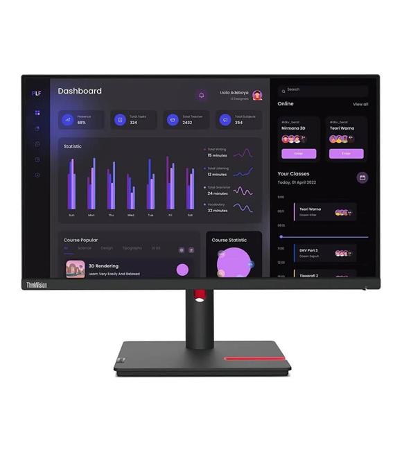 Lenovo 23.8" 63CFMATXTK ThinkVision T24i-30 60Hz 4ms Full HD IPS Pivot Monitör