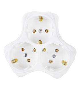 Almera Yonca 3lü Beyazı Topraklı  Fiş