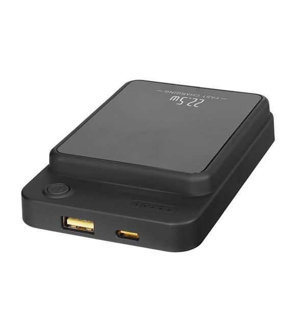 S-link M1021 10000mAh Magsafe 15W HSC22.5W+PD20W+QC3.0 Siyah LCD Taşınabilir Şarj Cihazı Powerbank