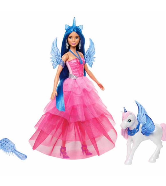 Barbie Mavi Saçlı Prenses Bebek
