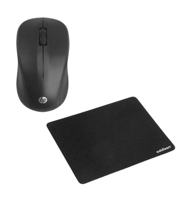 HP S500 Wireless Mouse - Addison 300145 Siyah Mouse Pad