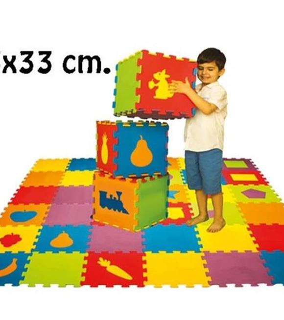 Matrax Eva Puzzle|33x33Cm.x 7 MM.| Geometrik Şekiller