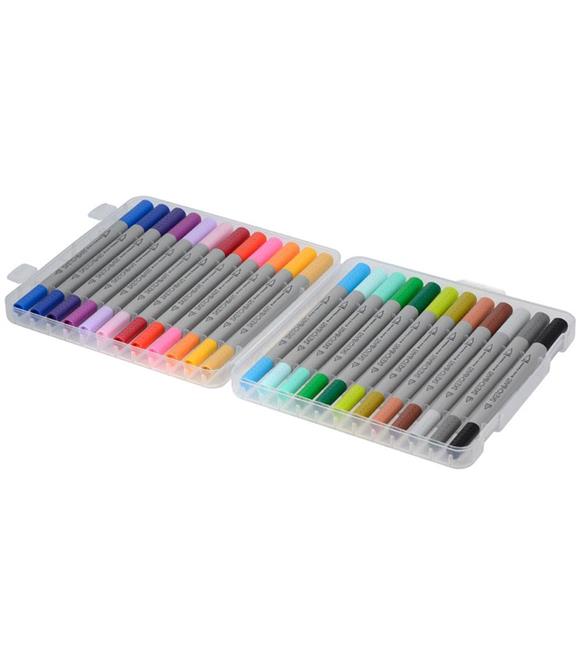 Bruno Visconti Brush Pen Sketch&Art Çift Uçlu Keçeli Kalem 24 Renk 22-0083